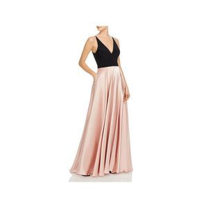 AQUA DRESSES Womens Pink Wrap Style Skirt Lined Sleeveless Gown Dress 6